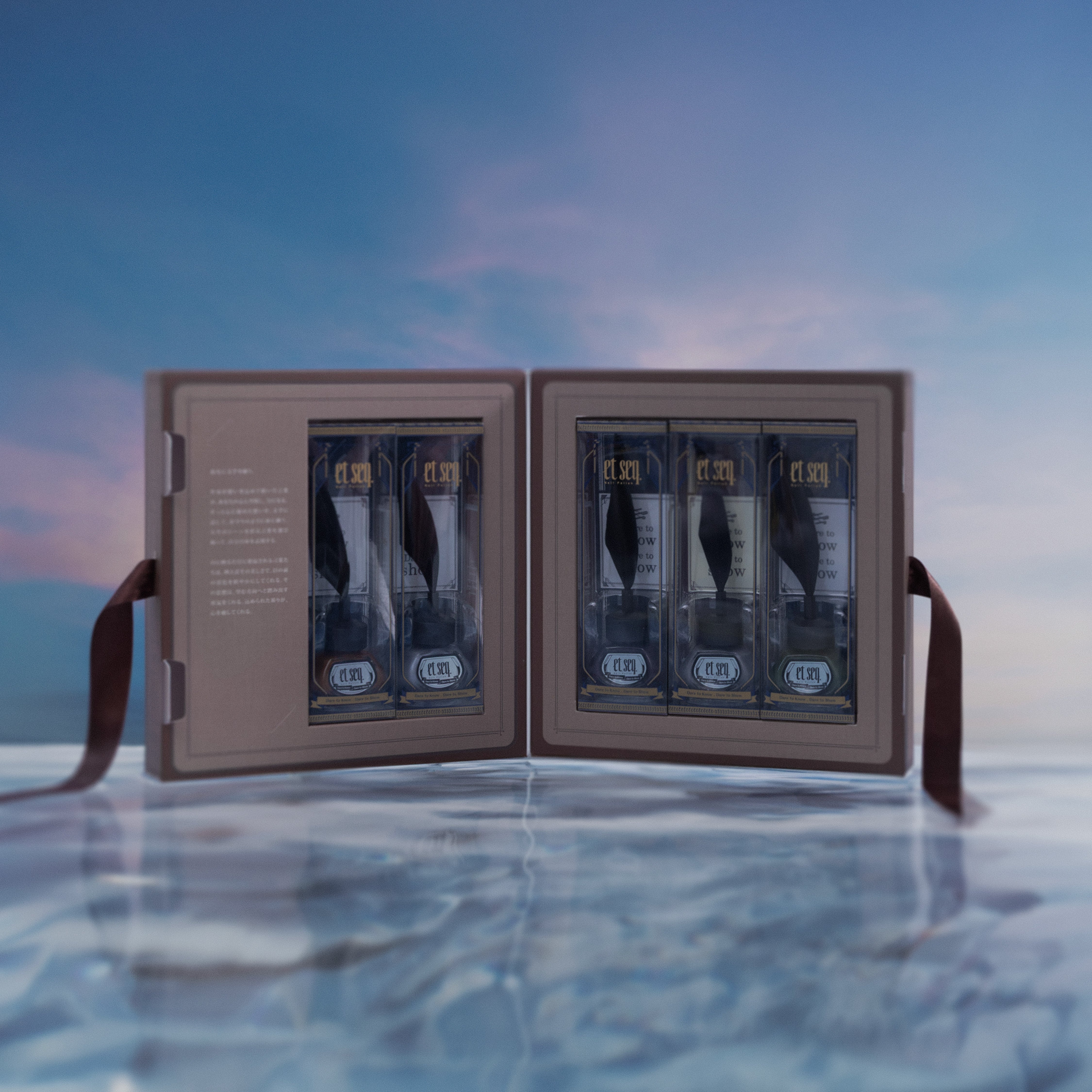 ネイルボックスとテキストセット 夏目漱石シリーズ全5色セット（ギフトボックス入）【ネイルポリッシュ